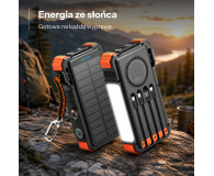 ExtraLink POWERBANK SOLARNY 20000MAH 45W INDUKCJA LAMPA LATARKA - 1570060 - zdjęcie 3